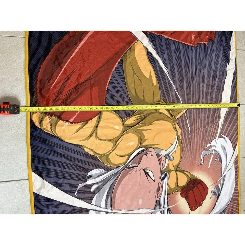 One Punch Man - Saitama & Genos Sublimation Throw Blanket 60 1/4” X 44”